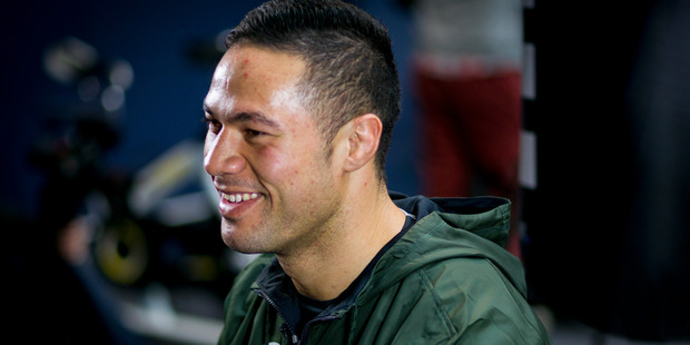 Joseph Parker during a workout before his last fight against Carlos Takam. Photo / Dean Purcell