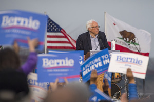 Senator Bernie Sanders in San Francisco, California. Photo / Bloomberg