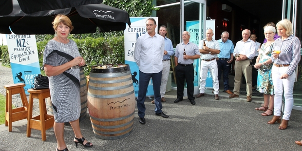 Cynthia Bowers, chairman, Horse of the Year Hawke's Bay Ltd, and Dave Mee, event director, HOY, pictured earlier this year.