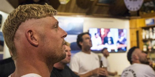 Surfer Mick Fanning with his new haircut. Photo / Instagram