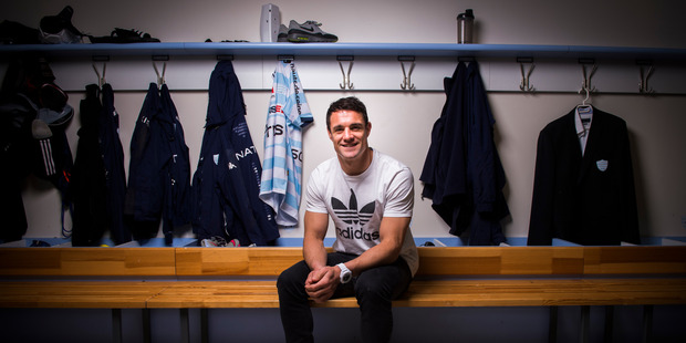 Dan Carter at the Racing Metro 92 training centre. Photo / AFP
