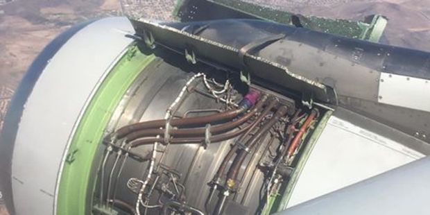 The engine incident happened at Phoenix Sky Harbor Airport in Arizona. Photo / Facebook, Ken Papagno