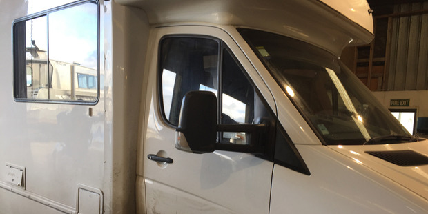 The campervan stopped by Northland Police in which police found 448 kg of methaphetamine.
