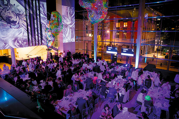 Auckland Art Gallery becomes a one-night-only restaurant. Photo / Dean Purcell