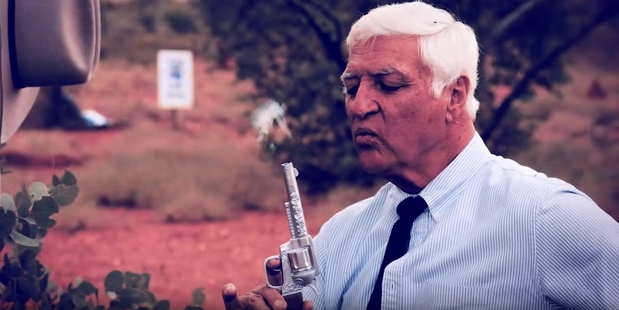 Bob Katter's campaign video seeks to portray him as a politician ready to fight for Australians.