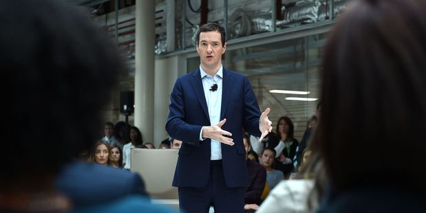 Britain's Chancellor of the Exchequer, George Osborne, delivers a speech on the EU. Photo / AP