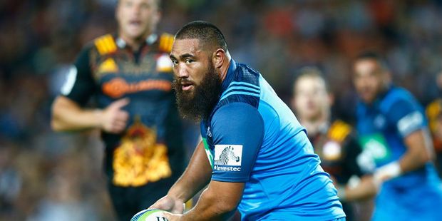 All Blacks prop Charlie Faumuina playing for the Blues during the 2016 Super Rugby season. Photo / Getty
