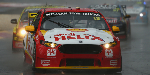 Fabian Coulthard during race three of the V8 Supercars Clipsal 500 at Adelaide. Photo / Getty Images