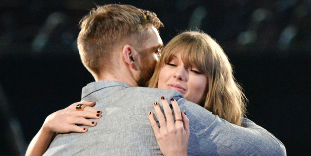 Recording artists Calvin Harris and Taylor Swift at the iHeartRadio Music Awards on April 3, 2016. Photo / Getty Images