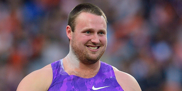 Tom Walsh competes in the Men's Shot Put during the IAAF Diamond League Shanghai. Photo / Getty Images