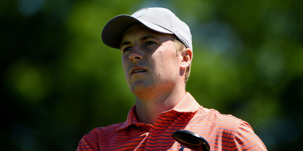 Jordan Spieth watches his tee shot during a practice round prior to the U.S. Open. Photo / Getty Images