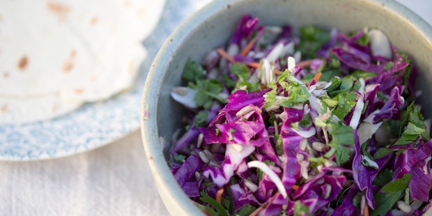 Super seedy slaw. Photo / Michael Craig