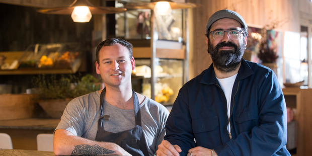 Head Chef, Andy Graham (left) and Executive Chef Javier Carmona at Oaken restaurant in Britomart, Auckland. Photo / Nick Reed