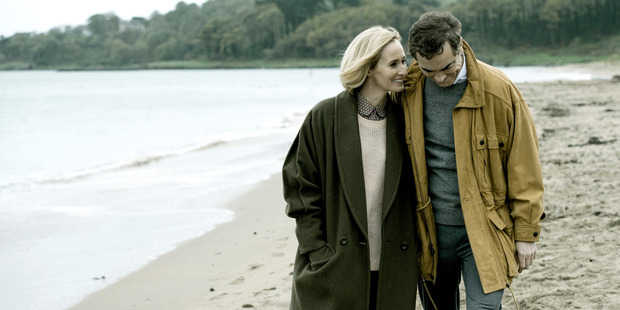 Hazel Buchanan (played by Genevieve O'Reilly) and Colin Howell (played by James Nesbitt) in The Secret.