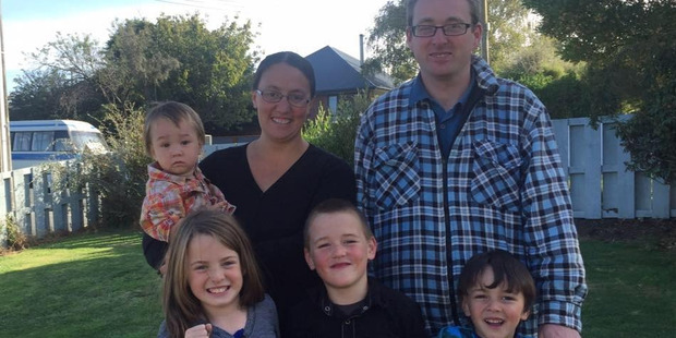 Elijah, with his mum and dad Te-Ani and Dave Withington, and sister and brothers Sophia, Jonathan and Matthew, appears non-plussed after his adventure.