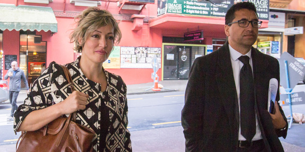 Eli Devoy arriving at court on Friday with her lawyer Quentin Duff. Photo / Greg Bowker