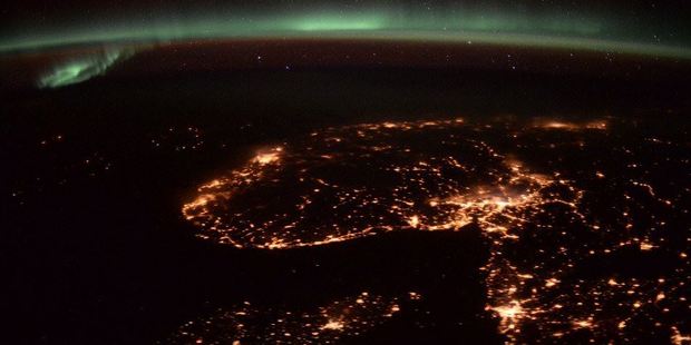 Aurora over Norway. Photo / Tim Peake