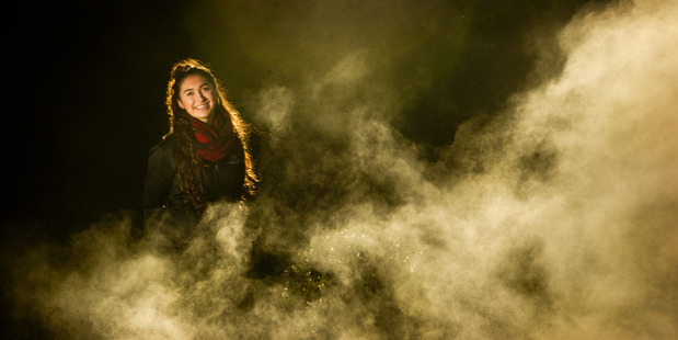 FACE OF ROTORUA: Te Rina West at Te Puia. PHOTO/STEPHEN PARKER