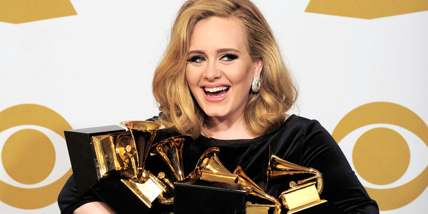 Two arm-fulls of Grammy awards can't be that wrong... Photo / AP
