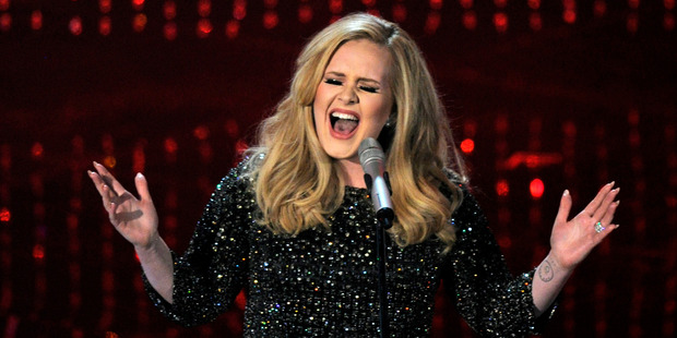 Adele's always been more than happy to prove her singing chops live. Photo / AP