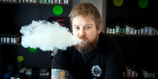 Ben Kitson, owner of E-Juice Bar, was a smoker for 10 years before he started importing e-cigarettes for himself and now the people of Tauranga. Photo/Andrew Warner