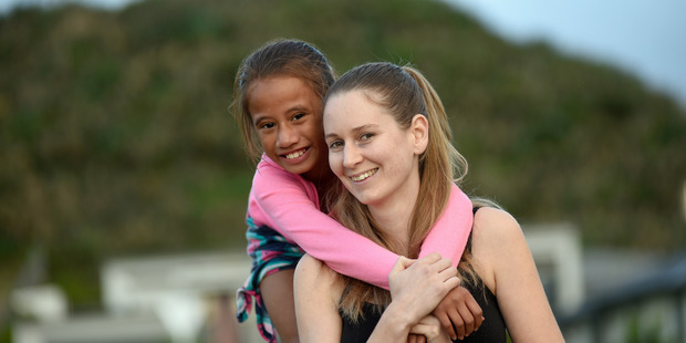SOLID TEAM: Jurnee McCaskill with her foster mother, Esther Atkins. PHOTOS/GEORGE NOVAK