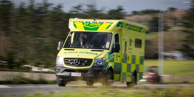 After spending the night in his car in a paddock, the man was taken to a medical centre for a check up. Photo / Supplied