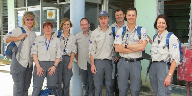 Orthopaedic surgeon Vaughan Poutawera of Tauranga on a mission with the NZ Medical Assistance team in Suva, Fiji in March. Photo/supplied