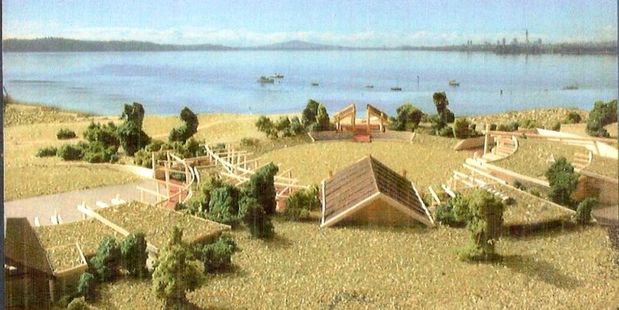 An artist's rendition of the Te Atatu Marae to be constructed. Photo / supplied.