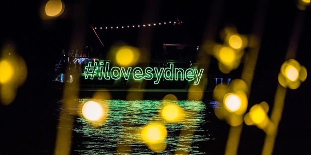 A crowd favourite from Vivid Sydney is Cathedral of Light. Photo / Destination NSW