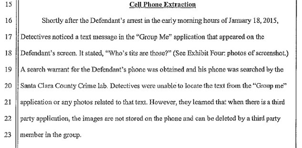 Extraction from a court report.