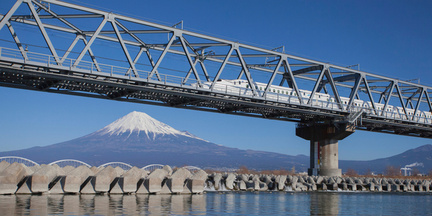 The Shinkansen bullet train is the best way to see Japan. Photo / iStock