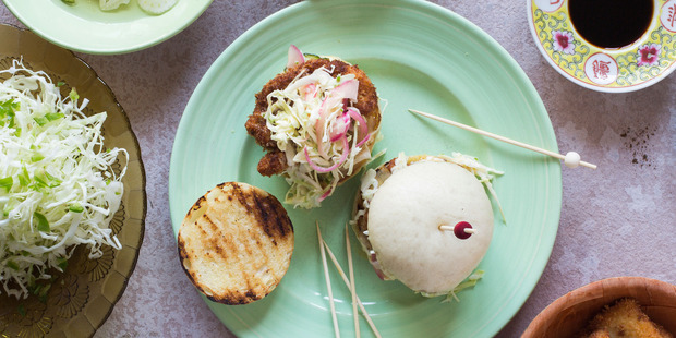 Try making your own bao buns to then create these delicious crispy chicken burgers. Photo / Bite magazine