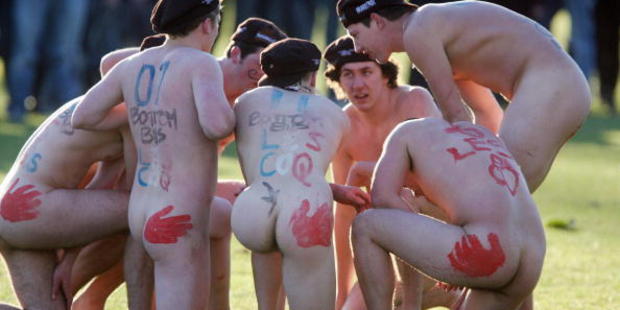 The nude blacks even perform a haka in the nude. Photo / Getty