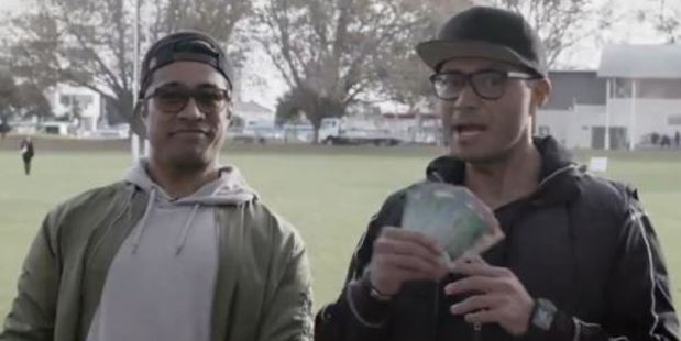 Flava radio show hosts Pua Magasiva and Sela Alo helped celebrate the day. Photo / Supplied