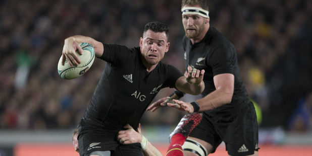 All Blacks midfield back Ryan Crotty in action against Wales. Photo / Brett Phibbs