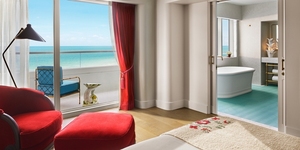 No need to get up. Your dedicated butler will come to you. Photo / Faena Miami Beach