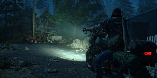 Screenshot from the PS4 zombie game Days Gone.