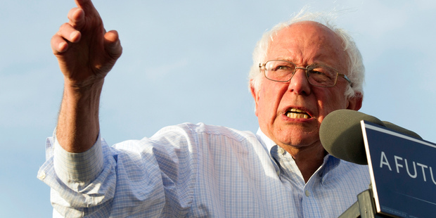 Democratic presidential candidate Senator Bernie Sanders. Photo / AP