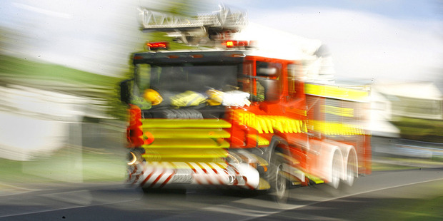 The fire service said two people were injured in the incident. Photo / File
