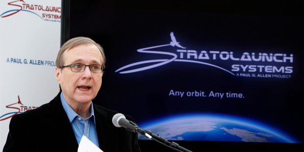 Microsoft co-founder Paul Allen said Stratolaunch Systems will bring 'airport-like operations' to space flights, including eventual human missions. Photo / Getty Images