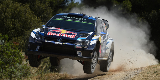 Sebastien Ogier during Day One of the WRC Italy. Photo / Getty Images