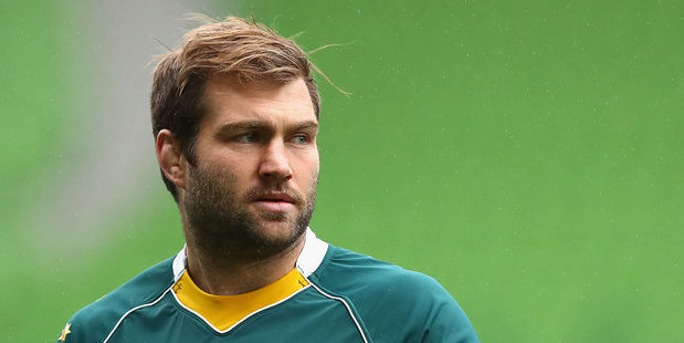 Wallaby Ben McCalman will be sidelined for 4-6 weeks with a broken shoulder. Photo / Getty Images