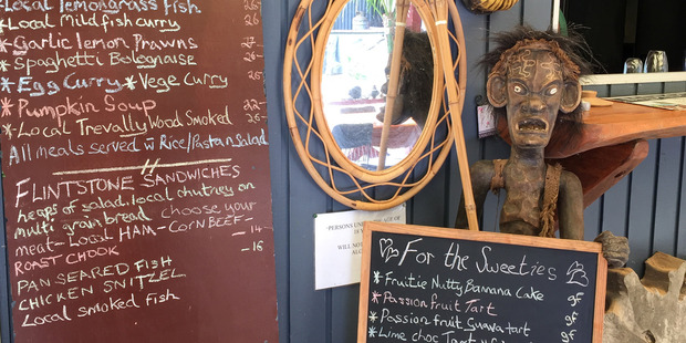 Bedrock Cafe's fresh seafood menu.