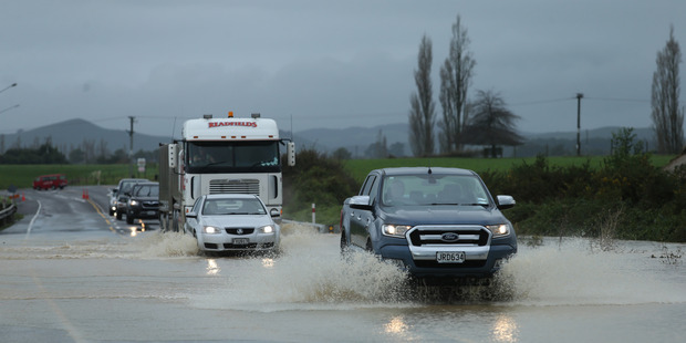 Wet weather dominated the Bay of Plenty Wednesday and Thursday causing flooding near Pongakawa. PHOTO/JOHN BORREN