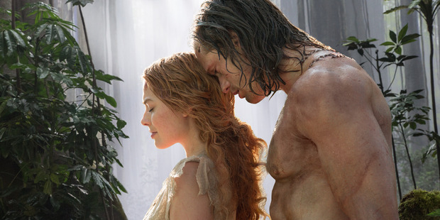 Margot Robbie and Alexander Skarsgard star in the movie The Legend of Tarzan.