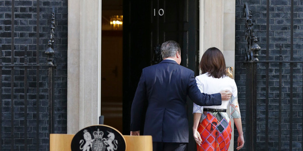 Cameron says he will resign by the time of party conference in the fall after Britain voted to leave the European Union. Photo / AP