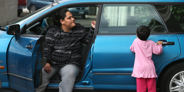 Priscilla Pukeroa lived in a car with her partner and 4-year-old daughter for six weeks. Photo / John Borren