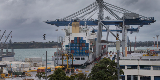 Ports of Auckland has been fined $49,980 and will pay $12,000 in reparations after a stevedore was badly injured while working aboard a container ship. Photo / Nick Reed