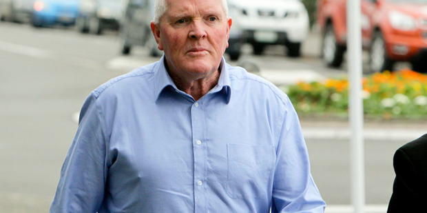 CHARGED: Gary Bruce McCurrach outside Hastings District Court yesterday morning. PHOTO/WARREN BUCKLAND